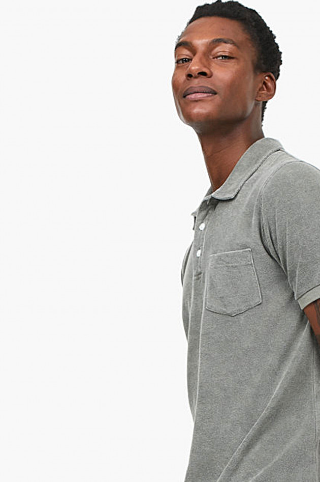 Closed Frottee T-Shirt in Oliv