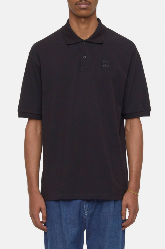 Closed Polo-Shirt in Schwarz