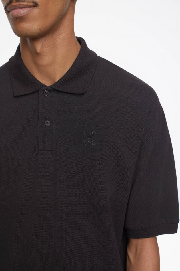 Closed Polo-Shirt in Schwarz