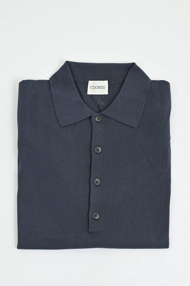 Closed Poloshirt aus Baumwolle in Navy