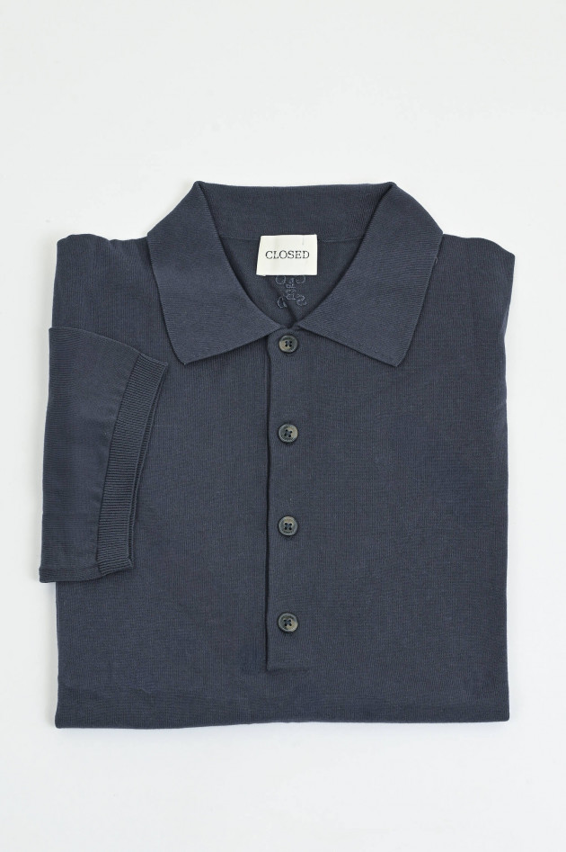 Closed Poloshirt aus Baumwolle in Navy