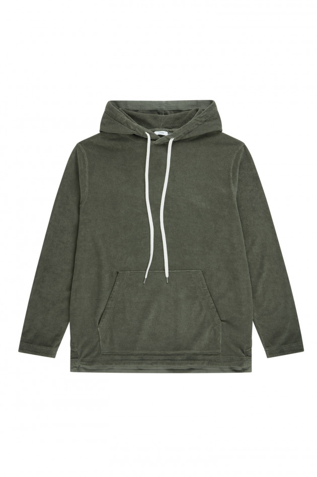 Closed Frottee Hoodie in Khaki