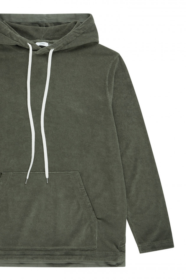 Closed Frottee Hoodie in Khaki