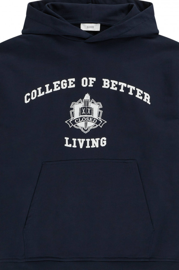 Closed College Hoodie aus Bio-Baumwolle in Navy