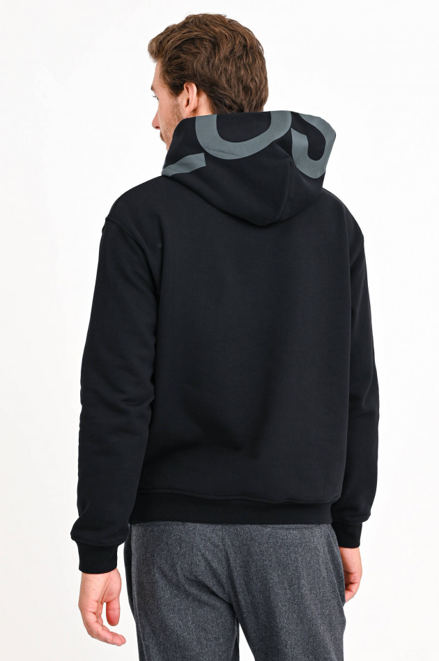 Closed Hoodie mit Print in Schwarz