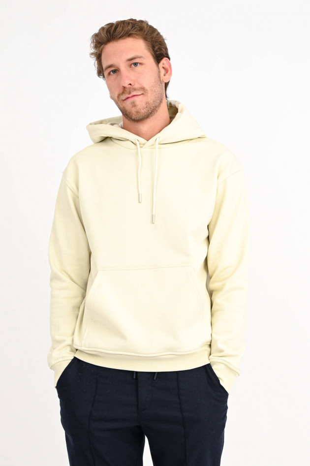 Closed Hoodie mit Foto-Print in Creme