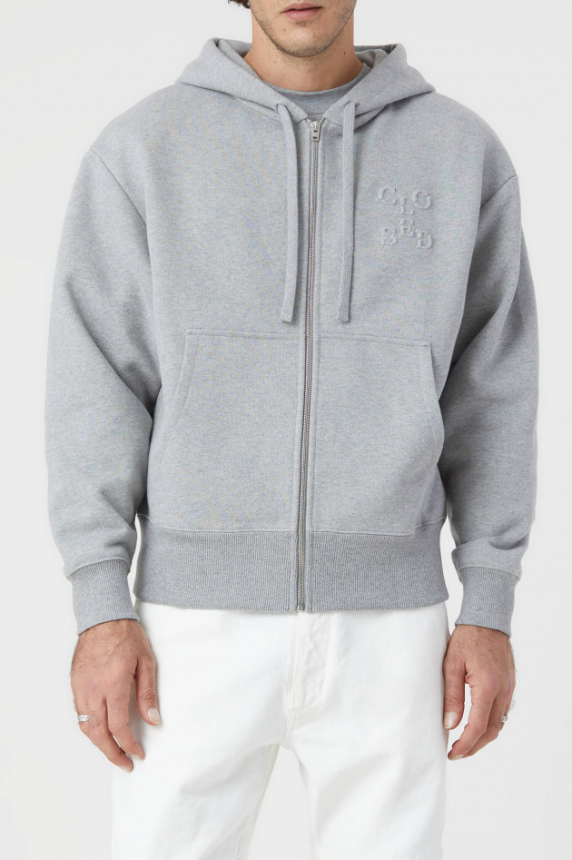Closed Baumwoll Hoodie in Hellgrau