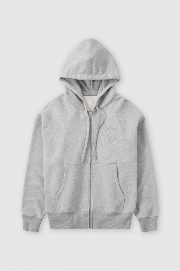 Closed Baumwoll Hoodie in Hellgrau