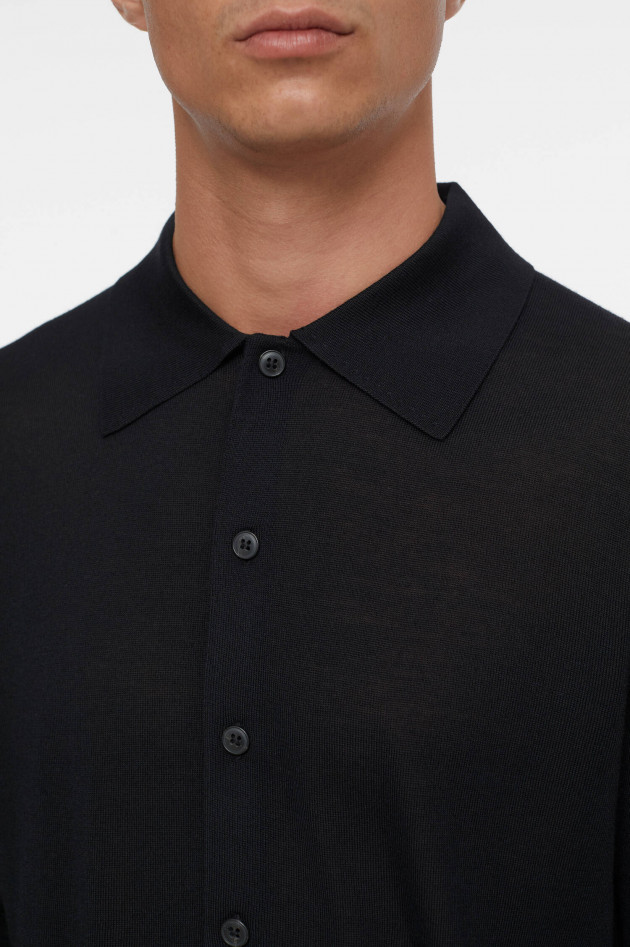 Closed Pullover mit Polokragen in Schwarz