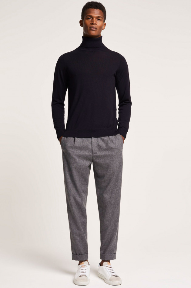 Closed Rollkragenpullover aus Wolle in Navy