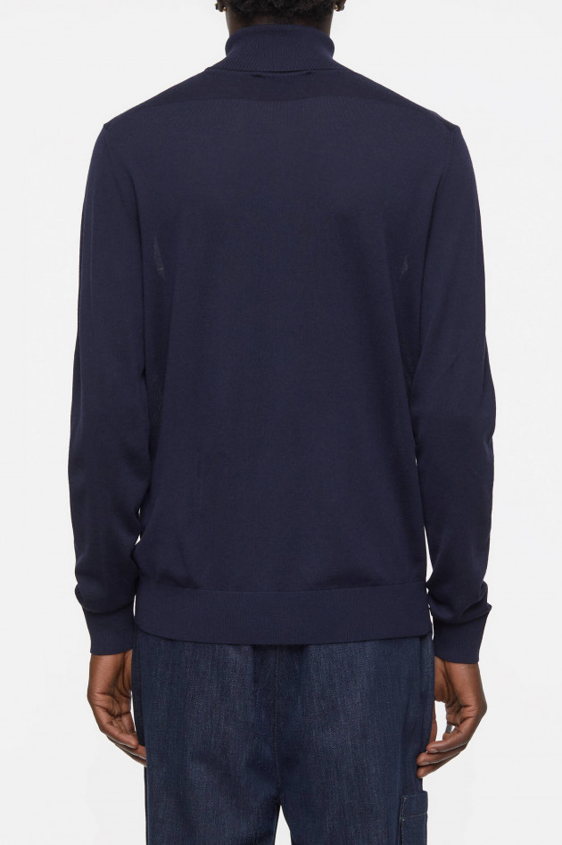 Closed Feinstrick Rollkragenpullover in Navy