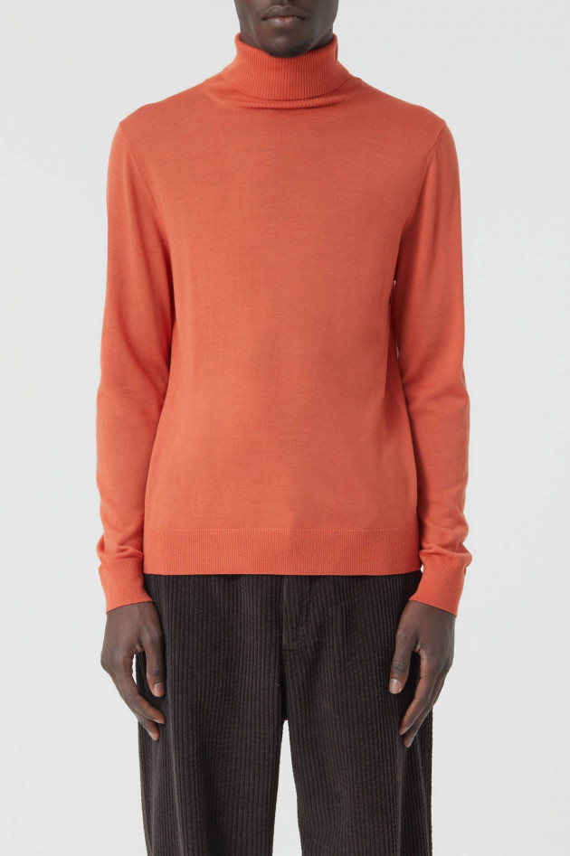 Closed Feinstrick Rollkragenpullover in Orange