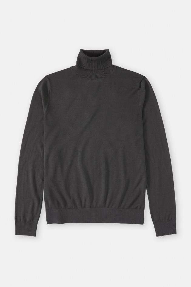 Closed Feinstrick Rollkragenpullover in Anthrazit
