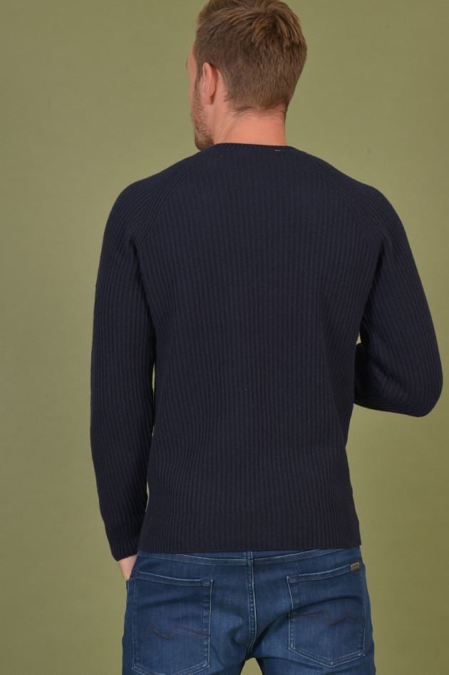 Closed Strickpullover aus Wolle in Navy