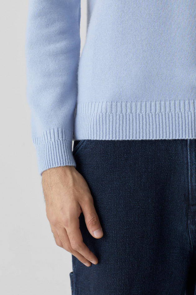 Closed Strickpullover aus Bio-Cashmere in Hellblau