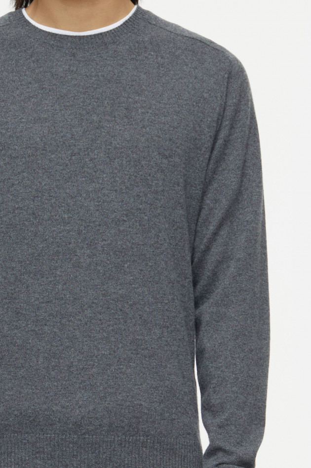 Closed Strickpullover aus Bio-Cashmere in Dunkelgrau