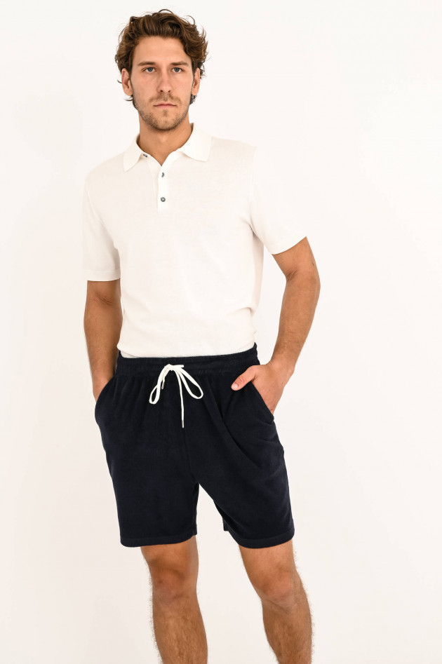 Closed Frotee Shorts in Midnight