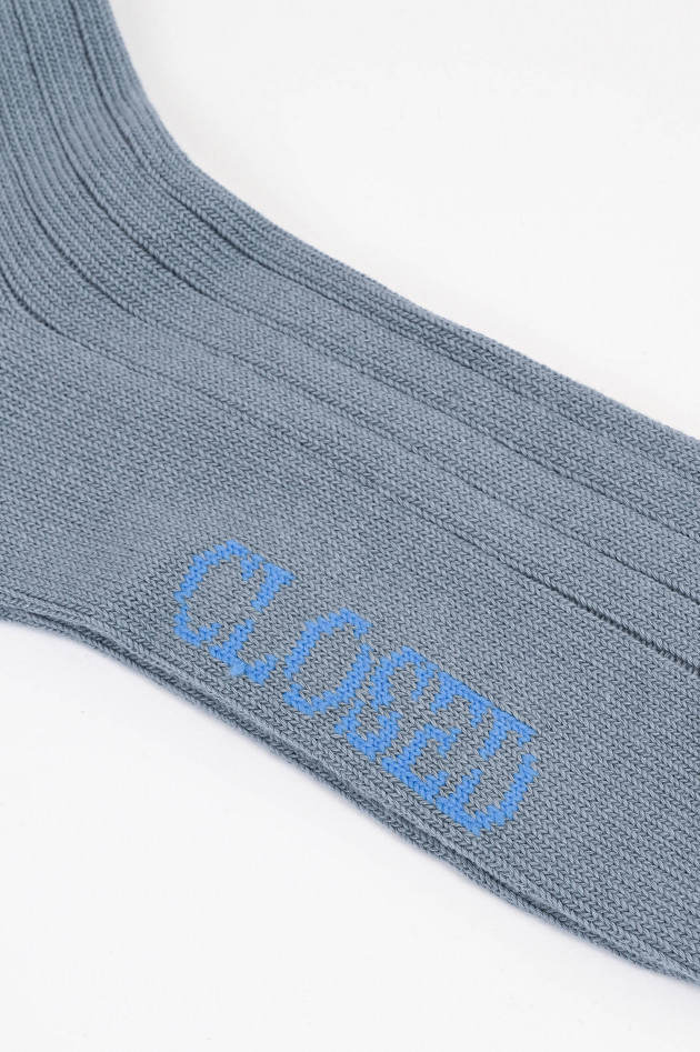 Closed Socken aus Baumwoll-Mix in Grau/Blau