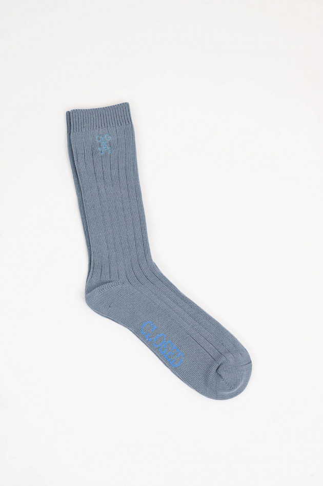 Closed Socken aus Baumwoll-Mix in Grau/Blau
