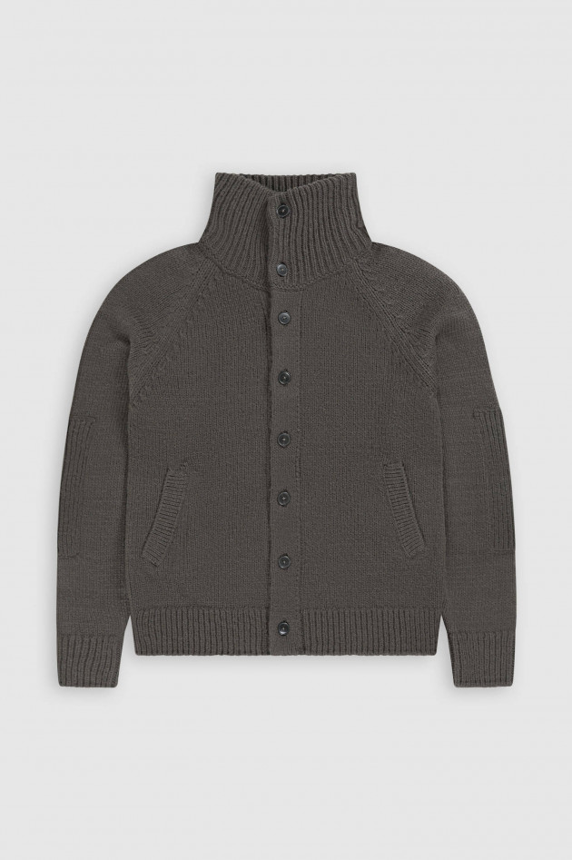 Closed Strickweste mit Turtelneck in Anthrazit
