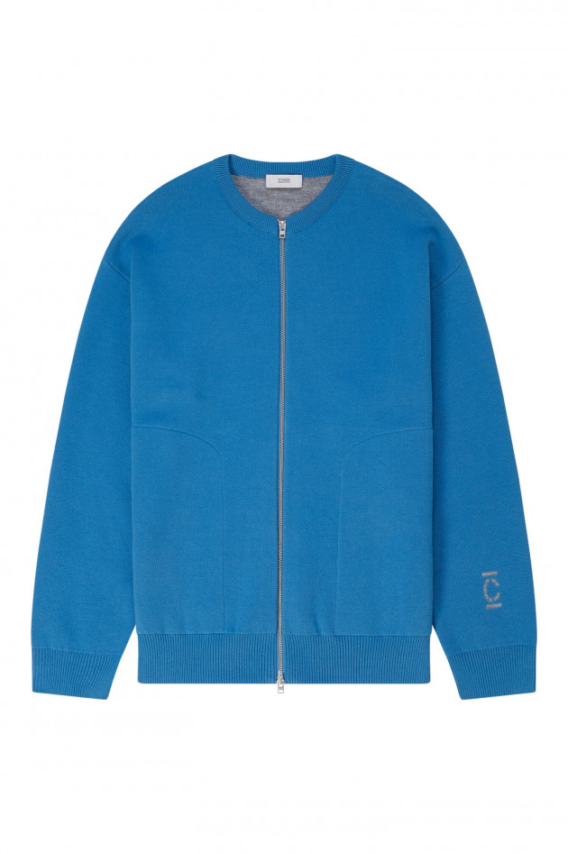 Closed Cardigan aus feinem Strick in Blau