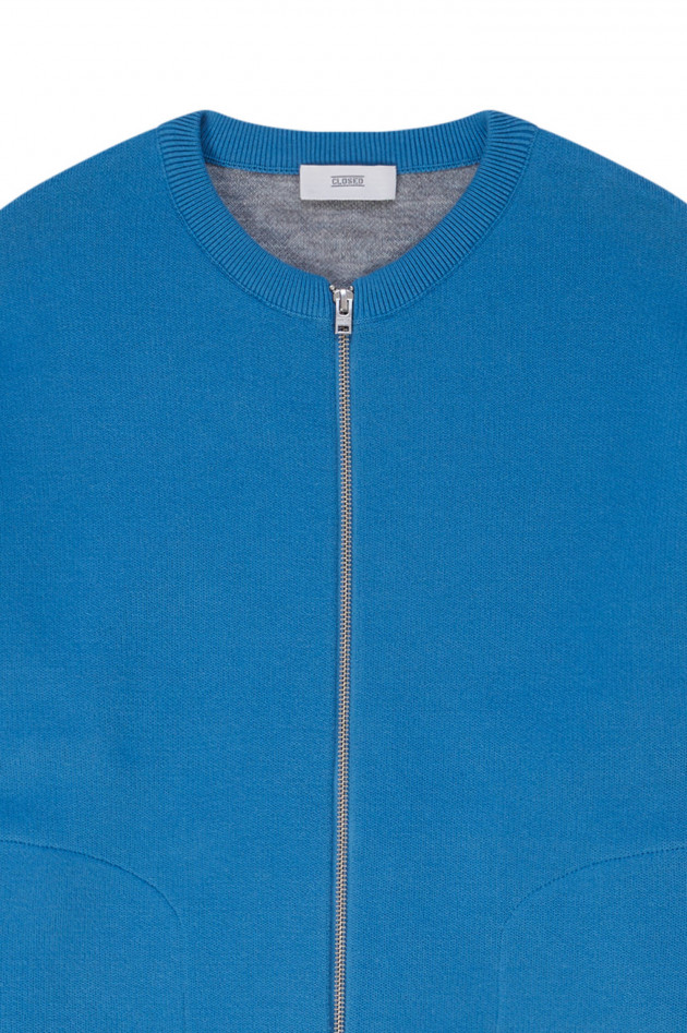 Closed Cardigan aus feinem Strick in Blau