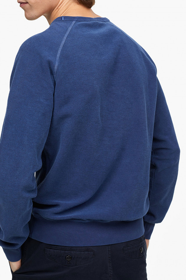 Closed Sweatshirt mit Schriftzug in Navy