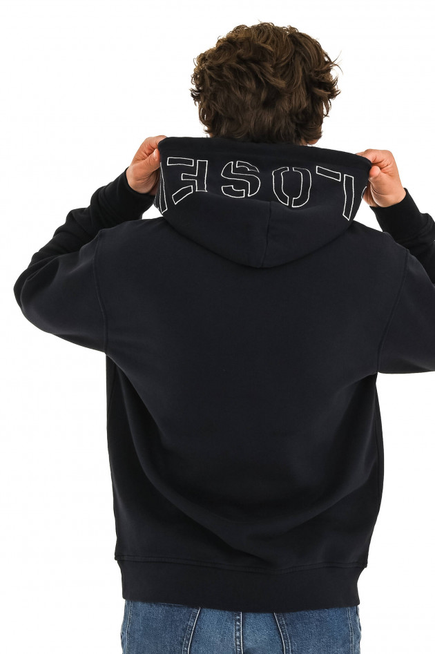 Closed Hoodie aus Bio-Baumwolle in Dunkelblau