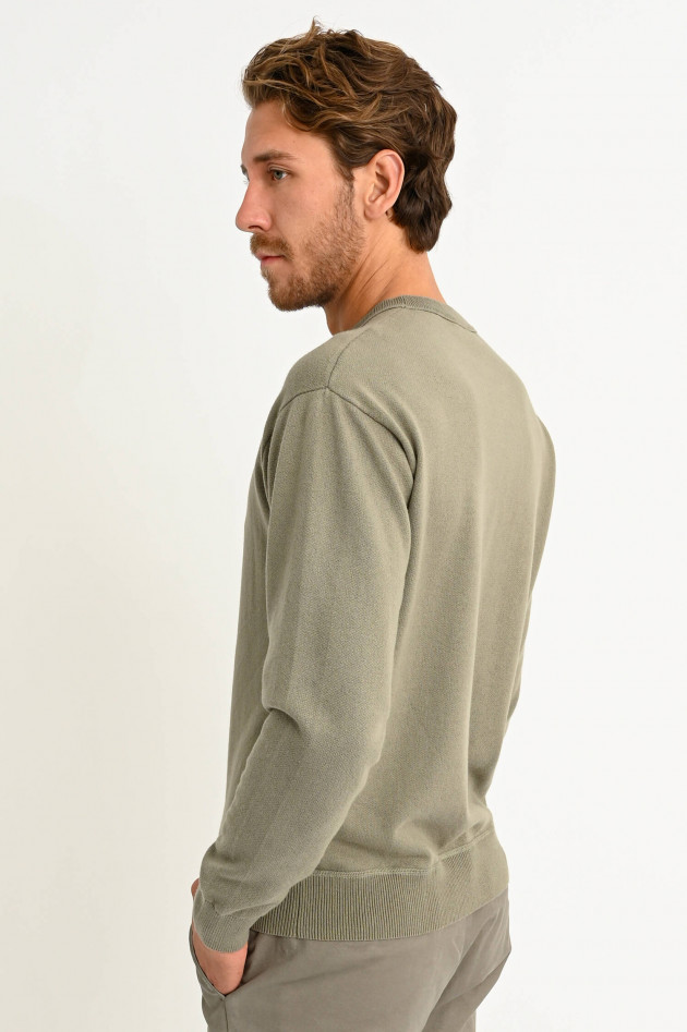 Closed Strick-Sweater in Matcha