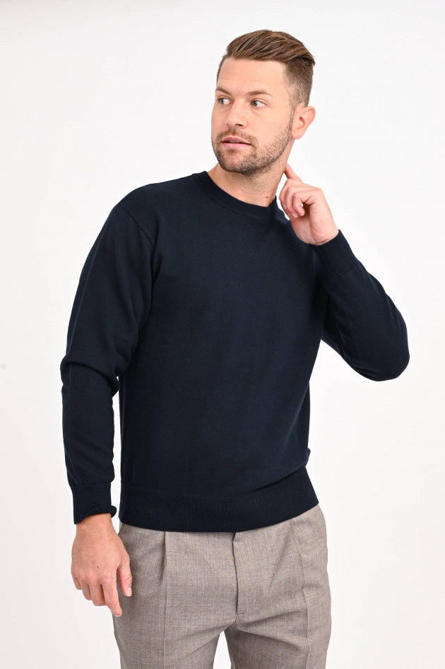 Closed Sweatshirt aus Baumwollmix in Navy