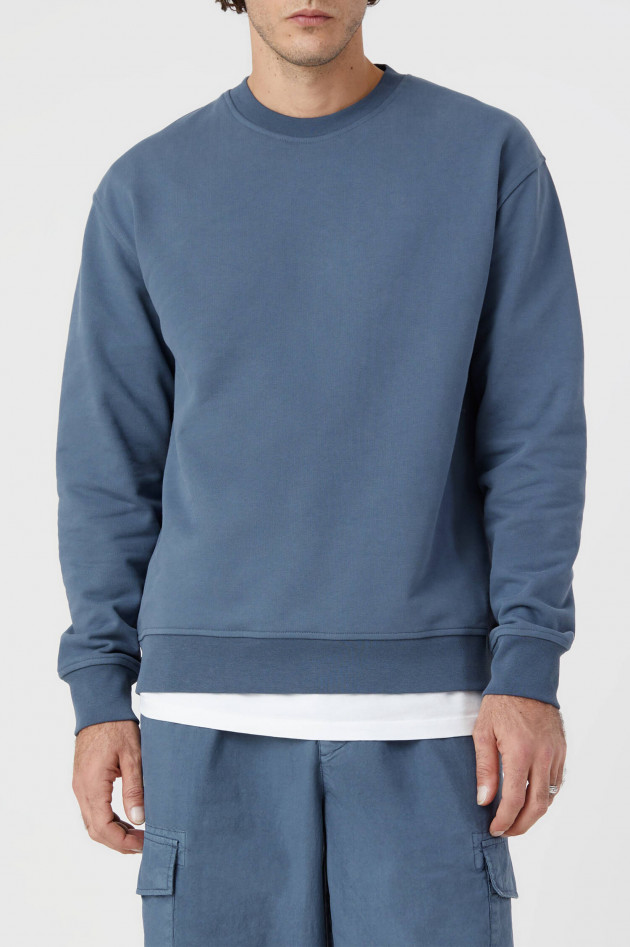 Closed Sweater mit Stickerei in Mittelblau