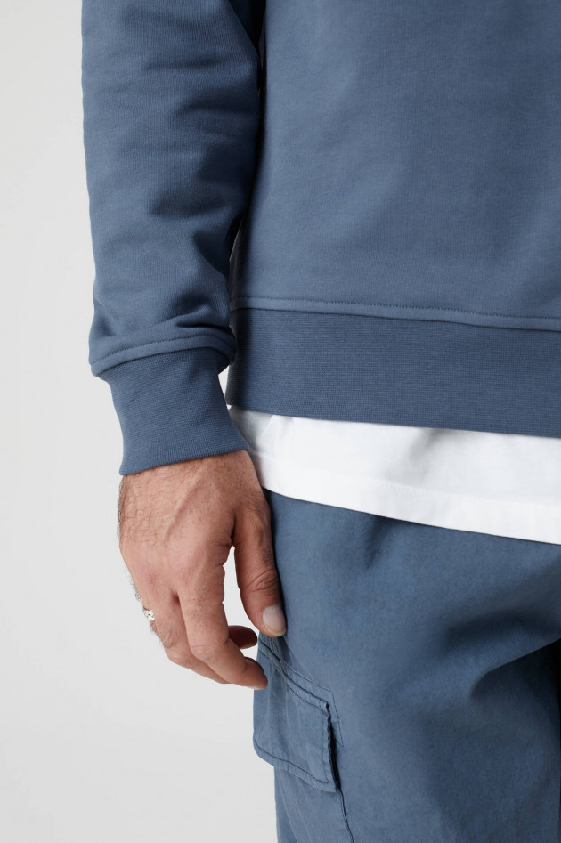 Closed Sweater mit Stickerei in Mittelblau