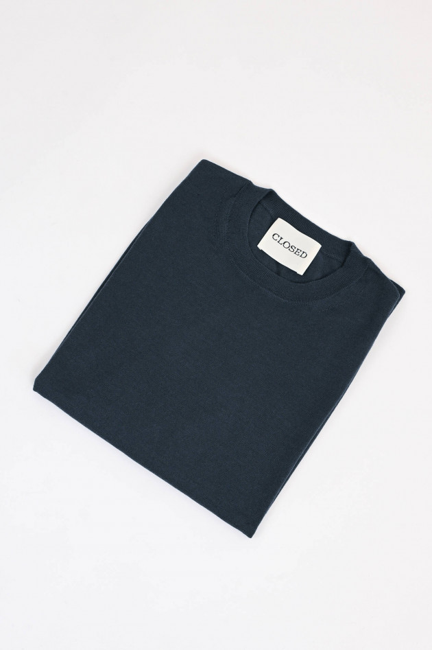 Closed Feinstrick-Pullover in Anthrazit