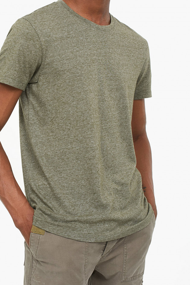 Closed T-Shirt in Oliv meliert