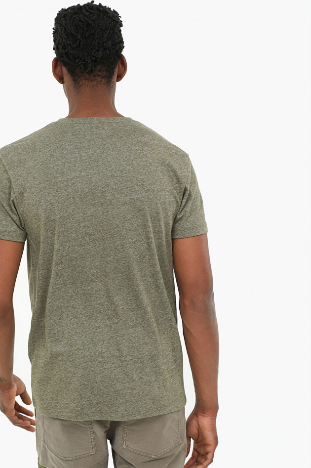 Closed T-Shirt in Oliv meliert