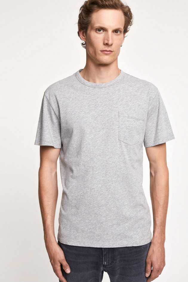 Closed Basic T-Shirt in Grau meliert