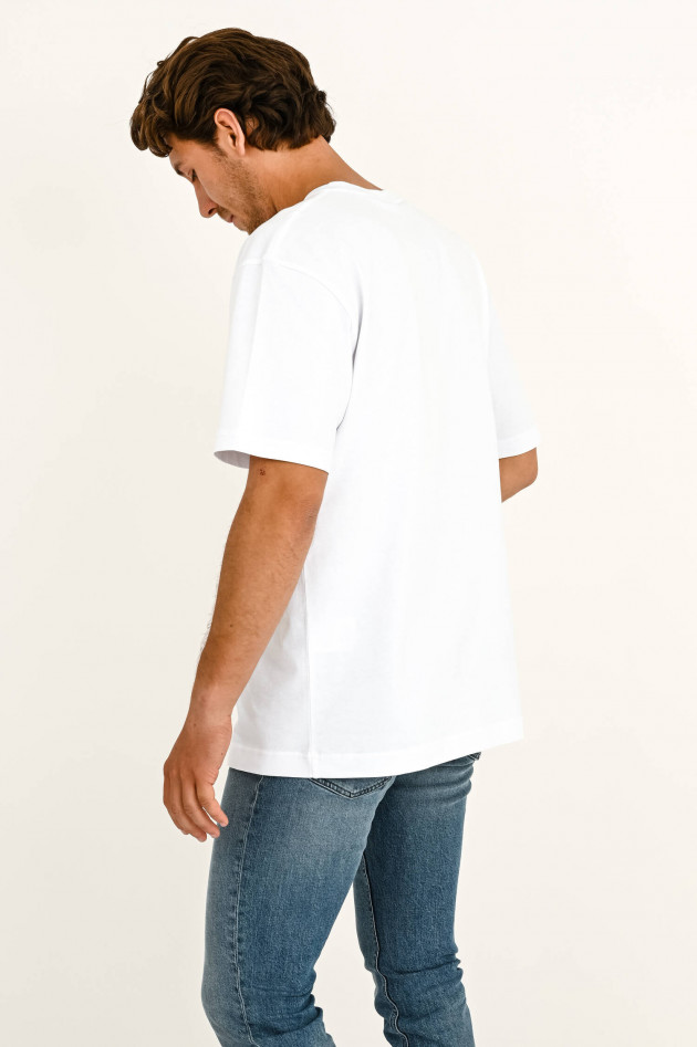 Closed T-Shirt mit Schriftzug in Weiß