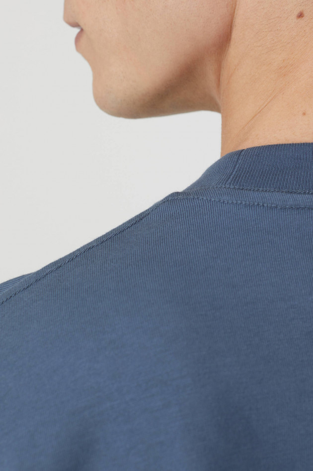Closed T-Shirt mit Foto-Print in Mittelblau