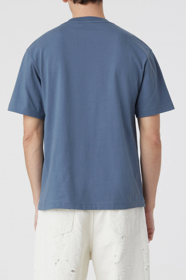 Closed T-Shirt mit Foto-Print in Mittelblau