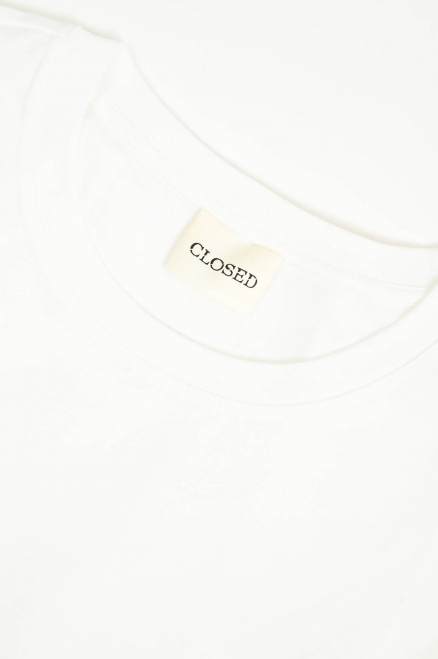Closed Basic Kurzarm-Shirt in Weiß