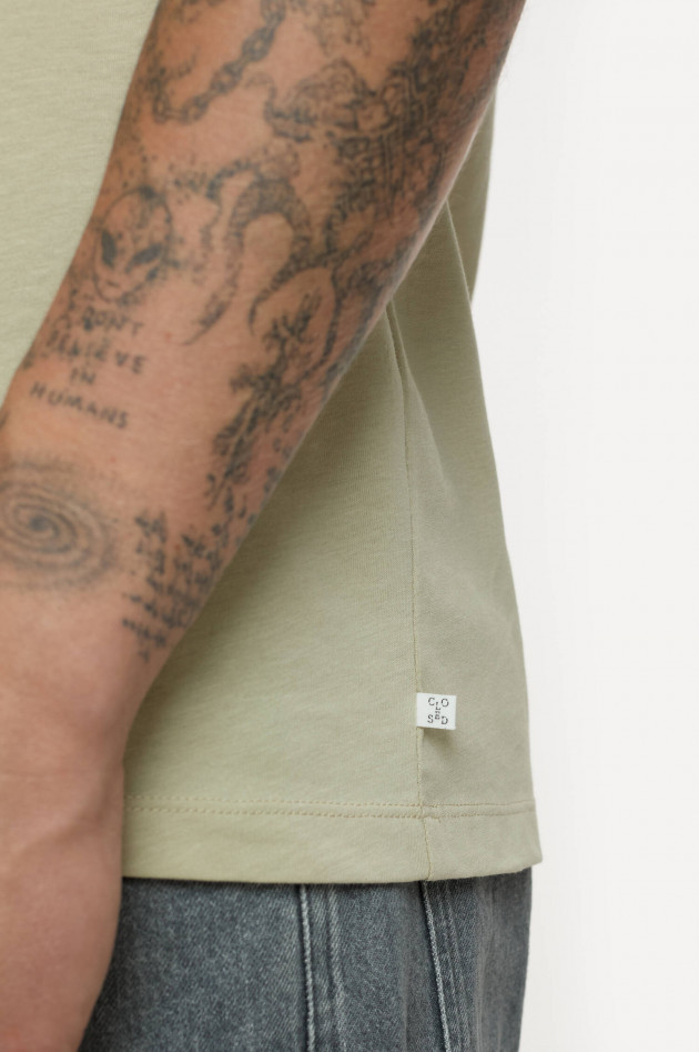 Closed T-Shirt aus Baumwolle in Flax Beige