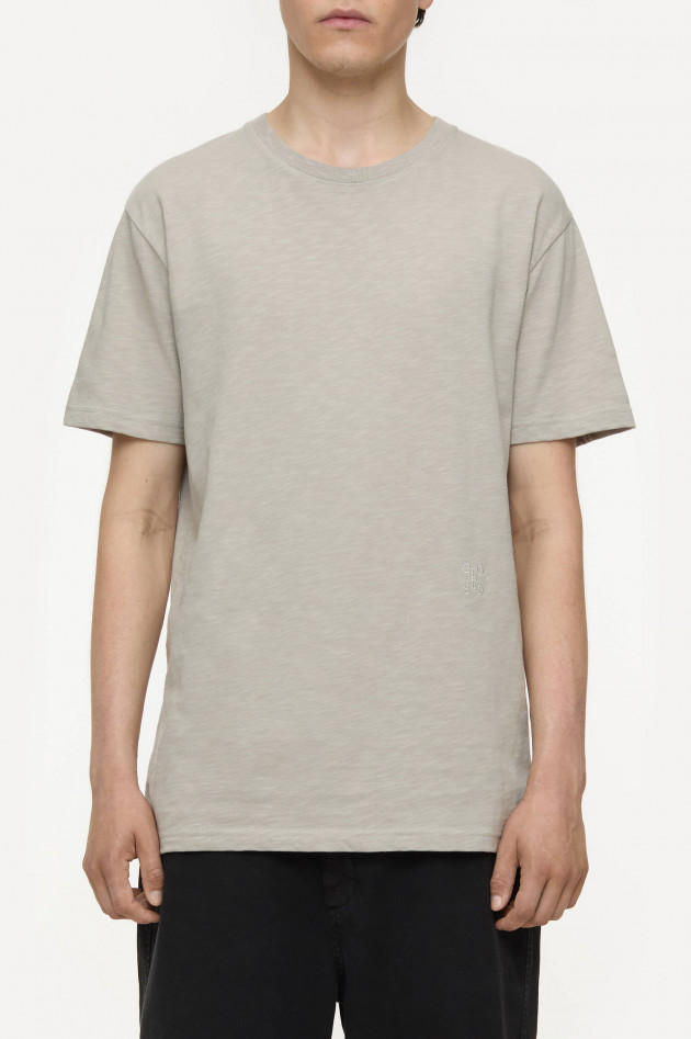 Closed T-Shirt aus Baumwolle in Mud Grey