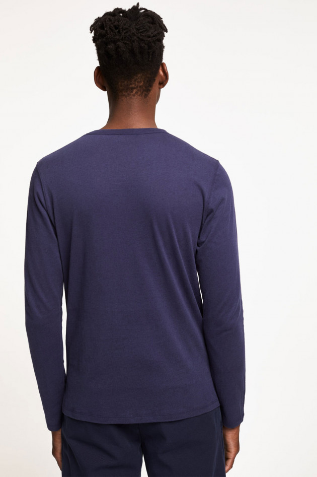 Closed Langarmshirt aus Baumwolljersey in Navy