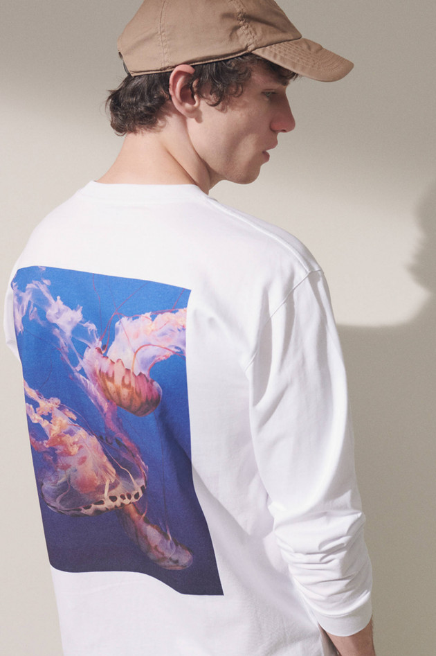 Closed Longsleeve mit Print in Weiß