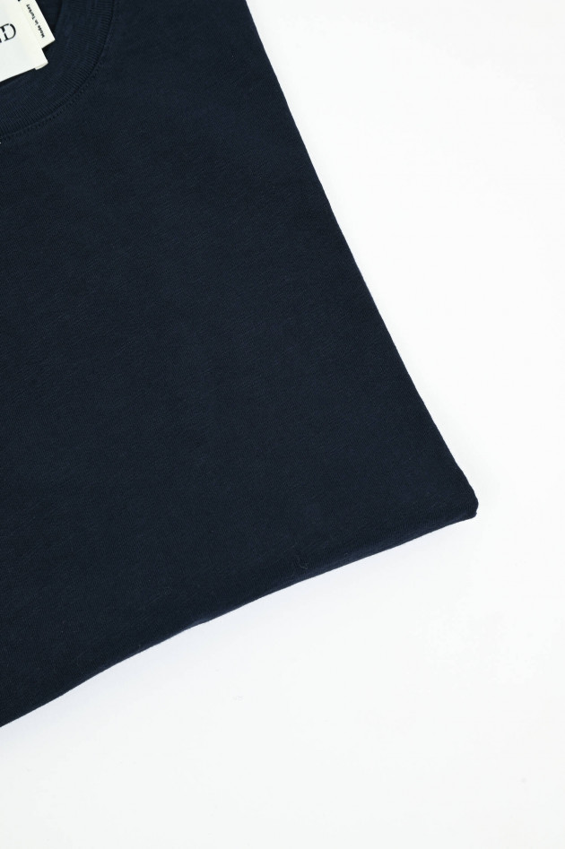 Closed Baumwoll-Longsleeve in Navy