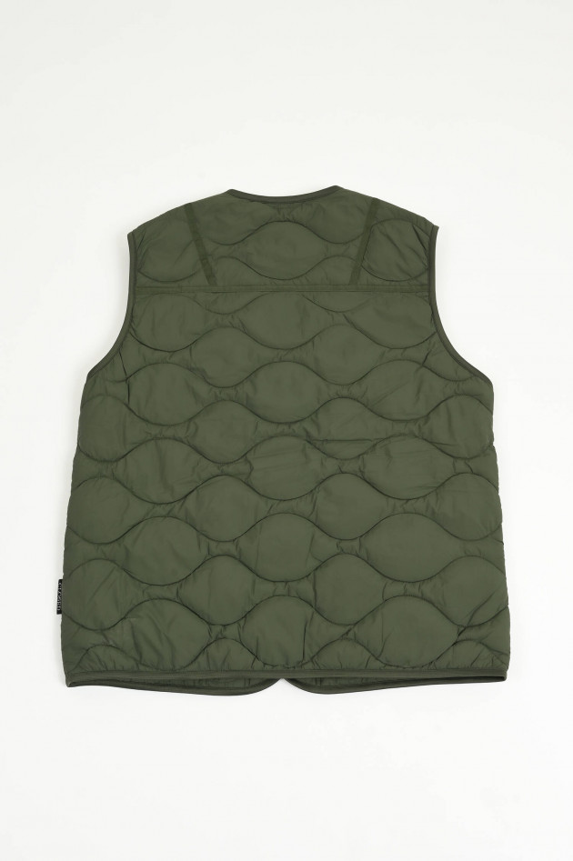 Closed Stepp-Gilet in Oliv