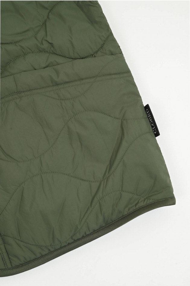 Closed Stepp-Gilet in Oliv