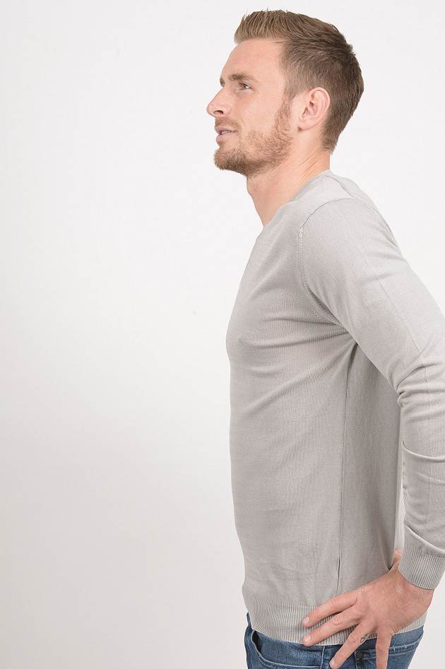 Daniele Fiesoli Pullover aus Baumwolle in Grau