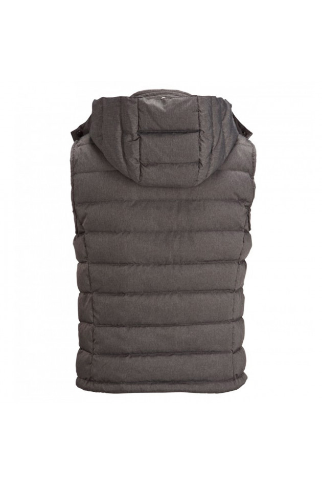 Witty Knitters Daunengilet in Dunkelgrau meliert