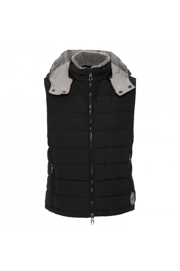 Witty Knitters Daunengilet in Schwarz